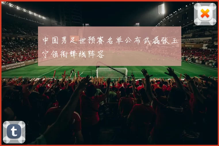 中国男足世预赛名单公布武磊张玉宁领衔锋线阵容